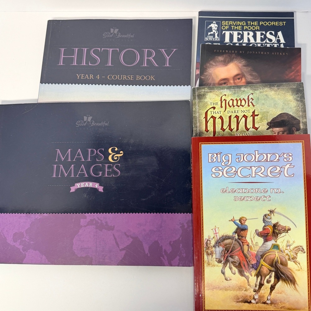 The Good and the Beautiful History Year 4 Course Book Maps & Images 6 Book Lot